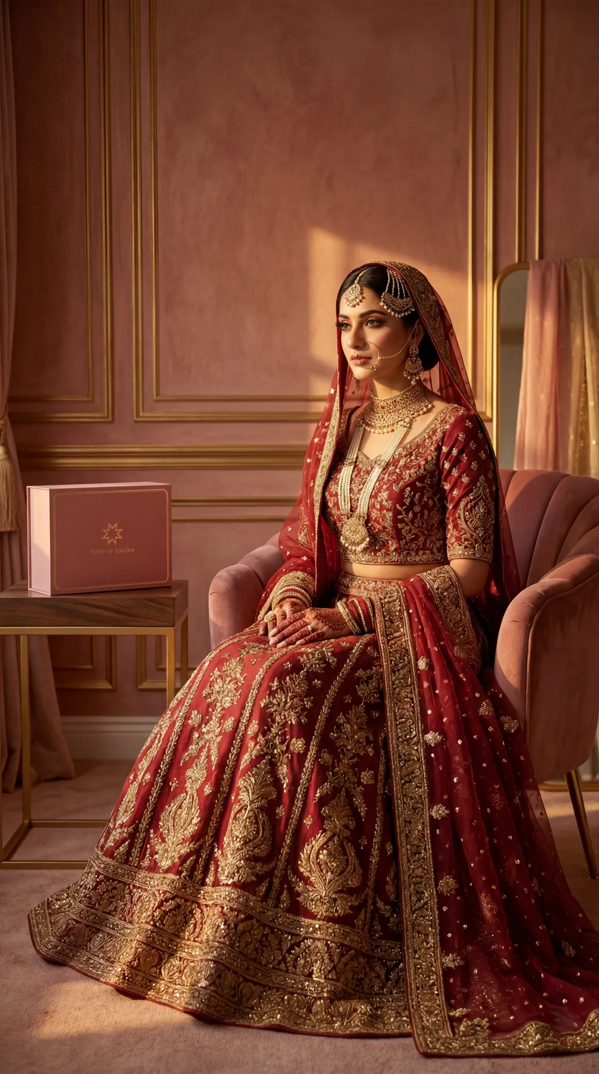 Bridal red lehenga
