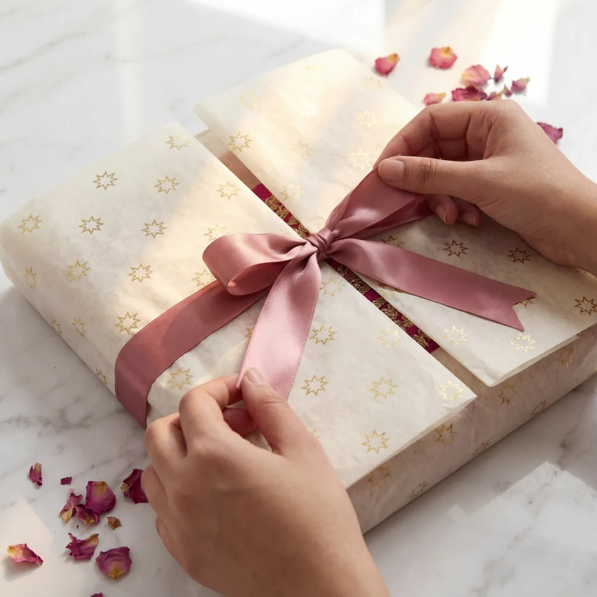 Branded tissue and ribbon